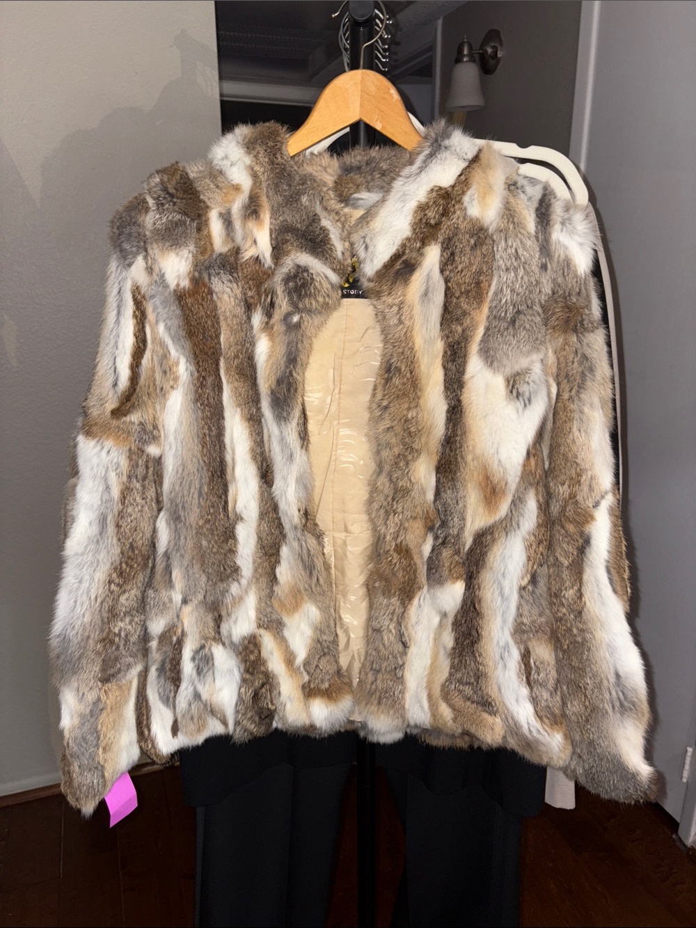 Fur Story Neutral Multi-Tone Fur Jacket